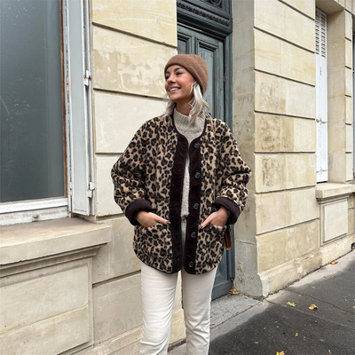 Leora™ | Women's Leopard Print Jacket